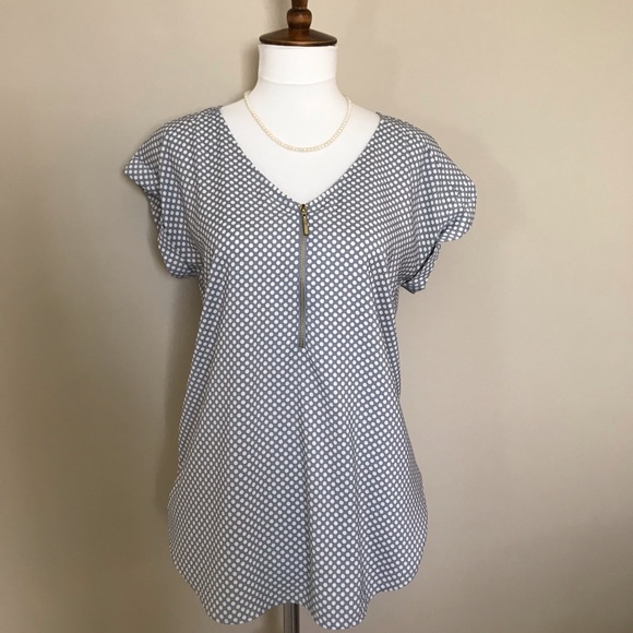 Express light blue polka dot blouse - Picture 2 of 4